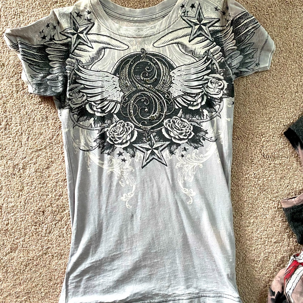 4 Sinful by Affliction small shirts